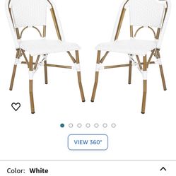 BRAND NEW UNOPENED $335 in Box / Set Of 2 Outdoor Bistro Chairs Patio 