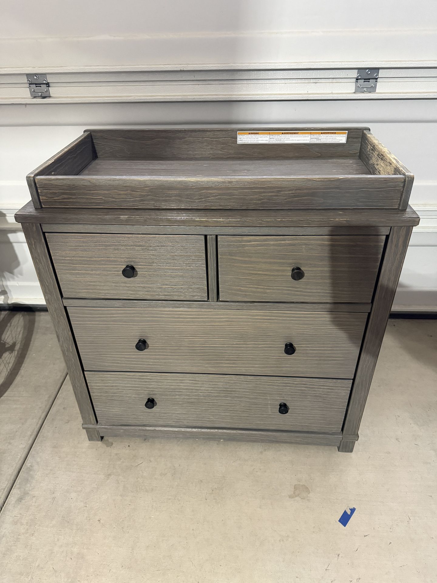 Crib And Dresser With Changing Table Top
