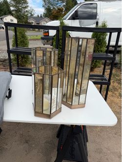 Crate and barrel candle holders