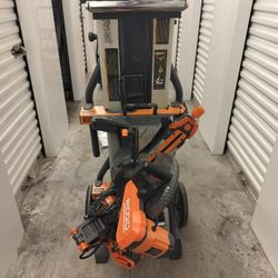 Ridgid 10 in. Dual Bevel Sliding Miter Saw with stand