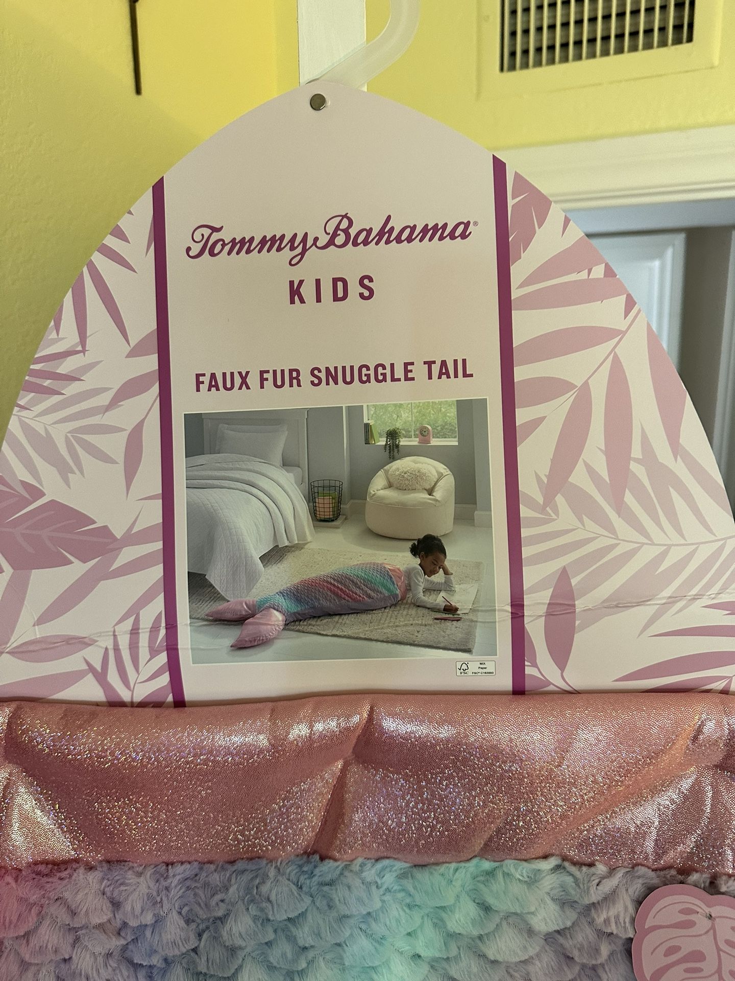 Kids Mermaid Tail Snuggle Blanket