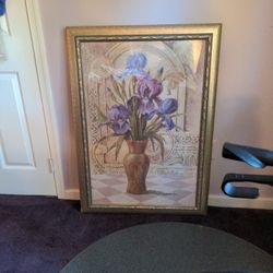Large Iris flower print