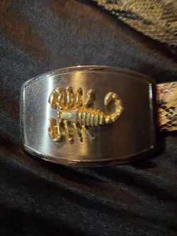 Rattle Snake Belt and Scorpion Buckle