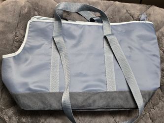 Top Paw Everyday Dog Carrier Bag. Teal/ Grey