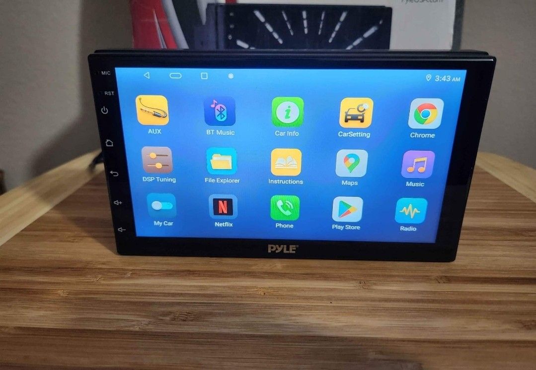 Pyle Double DIN, Car Stereo, Radio With CarPlay, Android Auto