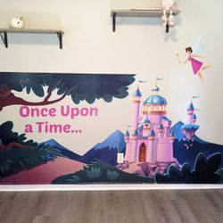 Once Upon a Time wall Graphics 7ft Wide 5 Ft Tall