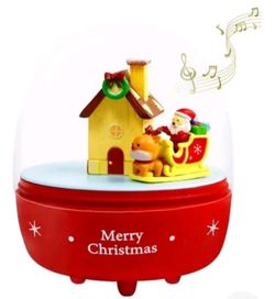 Christmas Music Box, New Santa's Reindeer Sleigh