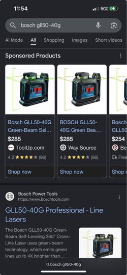 Bosch laser