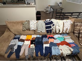 Medium Baby Boy Bundle Of Clothes Ranging From 3 To 6 Months sizes