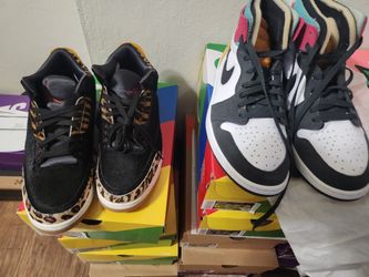 JORDAN 3 ANIMAL & Jordan 1 ANTHRACITE