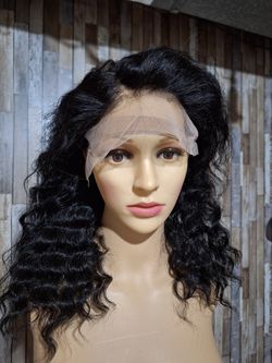 100 Percent Human Hair Lace Front Wig.  22 Inches Long 