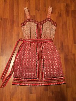 White House black market dress medium coral