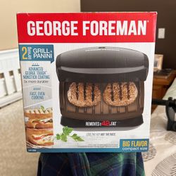 George Foreman 2 Serving Grill & Panini  Non Stick Dishwasher Safe Drip Pan 