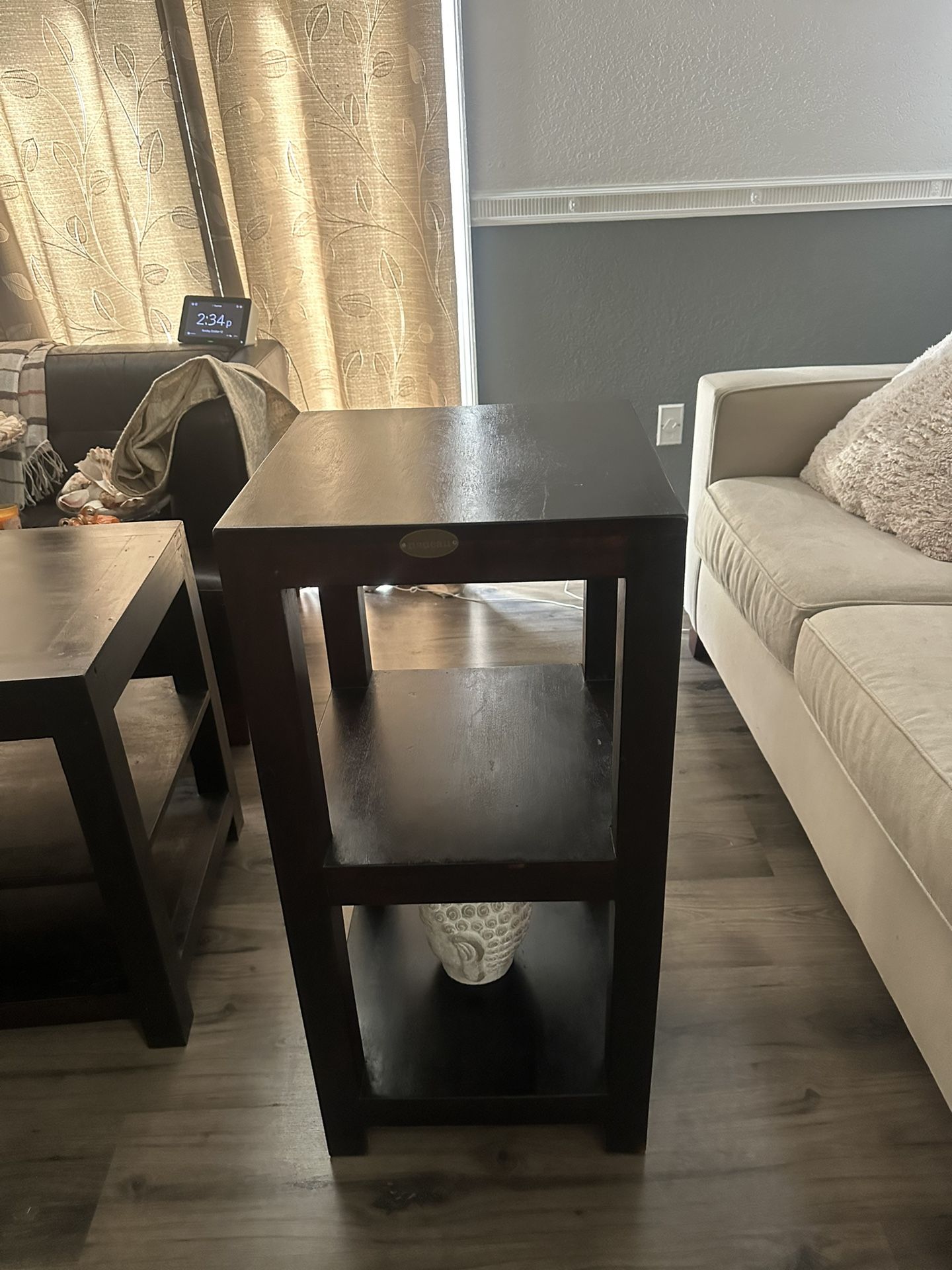 Furniture. Dark Brown Wood Tables From Nadeau