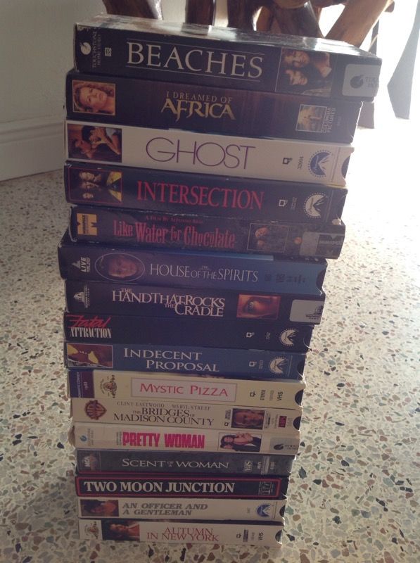 VHS Videos 16 Movies