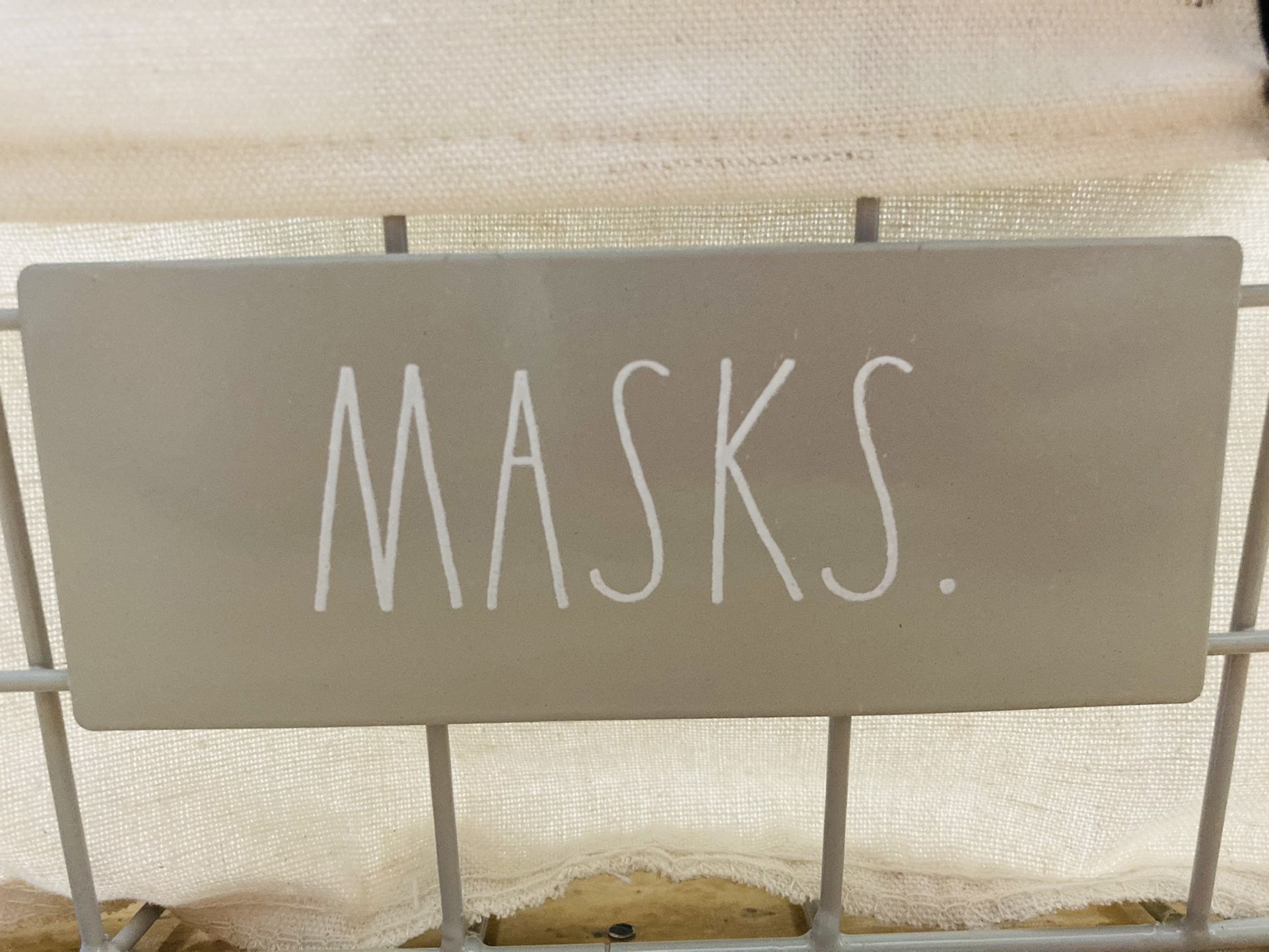 RAE DUNN MASKS Entryway Basket π§Ί