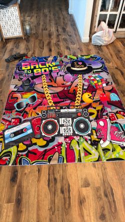 Back to the 80s photo backdrop