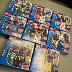 LEGO NBA Collectors Sports Sets 3(contact info removed) Complete Boxed Trading Cards 2003