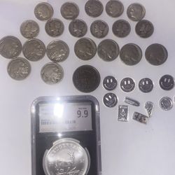 One large silver light with a 9.9 cougar in in the black slab created by NGC