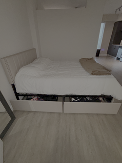 Full Size Bed Frame with Storage