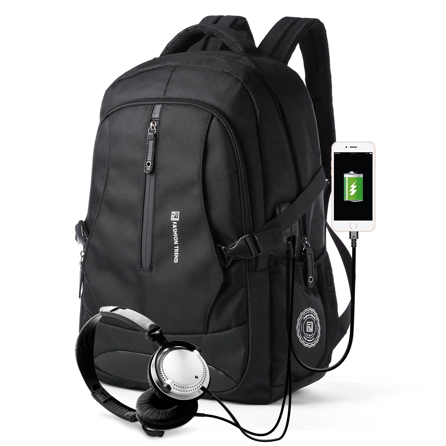 Backpack Waterproof USB Charging Port up to 17.3" Laptop (Brand New)