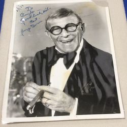 Autographed 8 x 10 George Burns