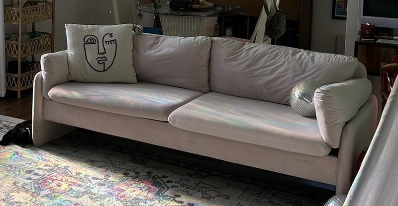 Pink Velvet Couch