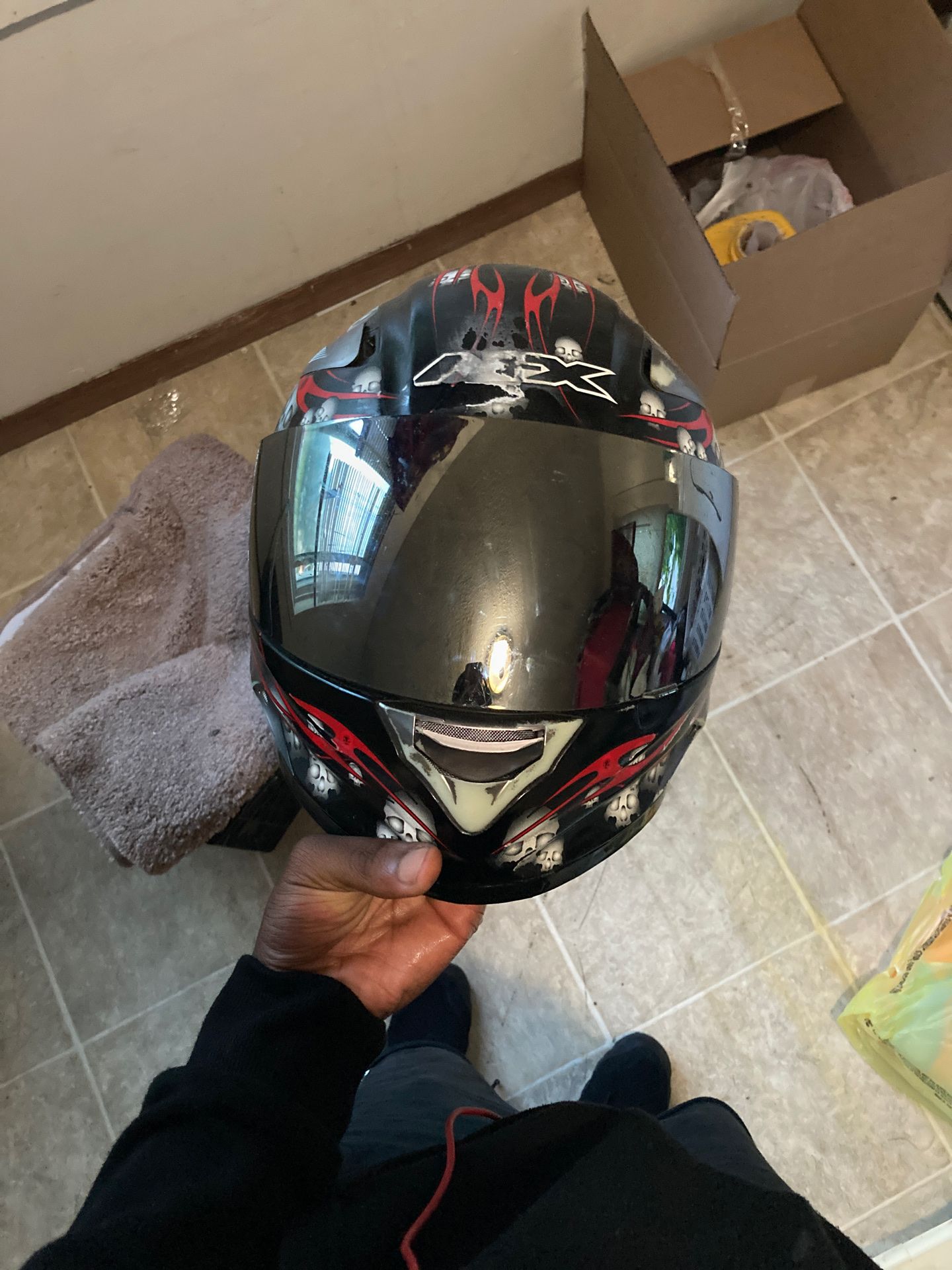 Motor cycle helmet xL