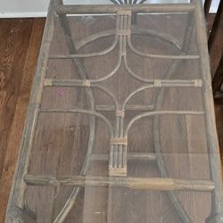 Glass table set 