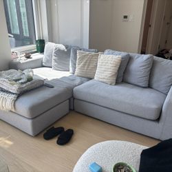 Gray Couch With Sectional 