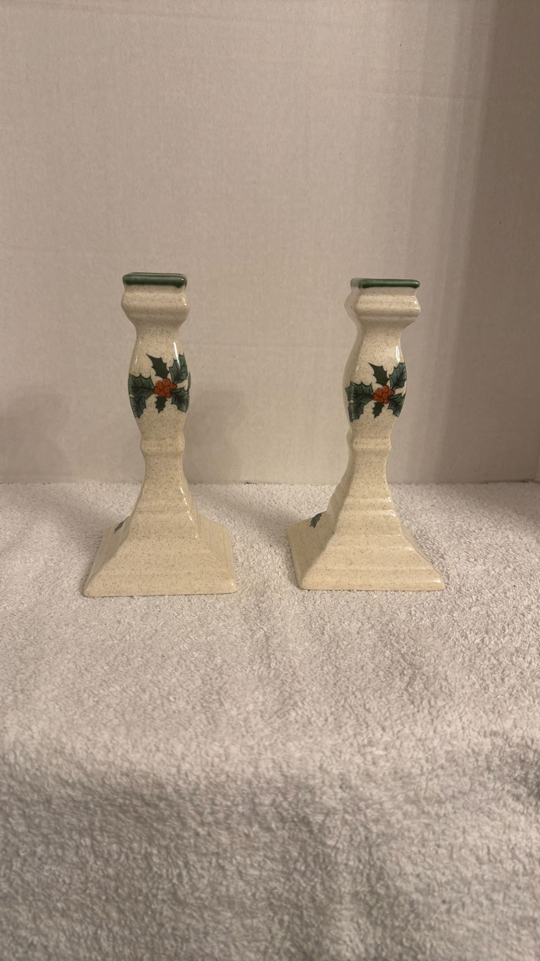Two Mikasa Candle Holders