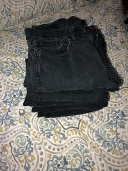 6 pairs of Levi’s 511 skinny jeans all black size 33x32