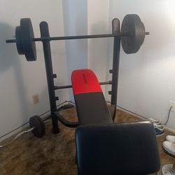 Weight Bench And 100 Pounds