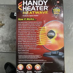 Handy Heater Heatwave Parabolic Space Heater 