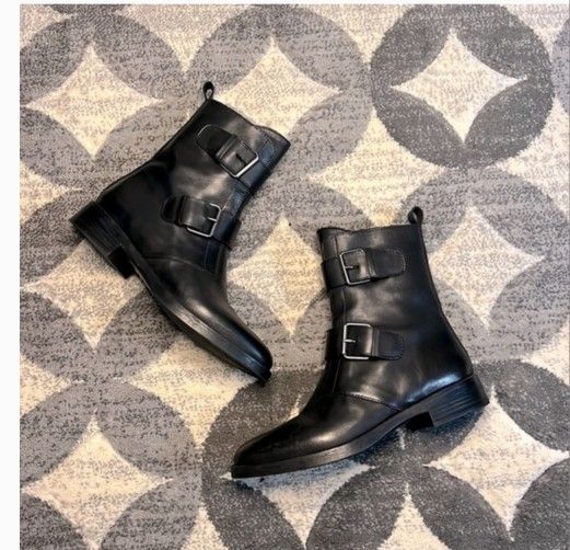 Emanuel Crasto Buckle Ankle Boot