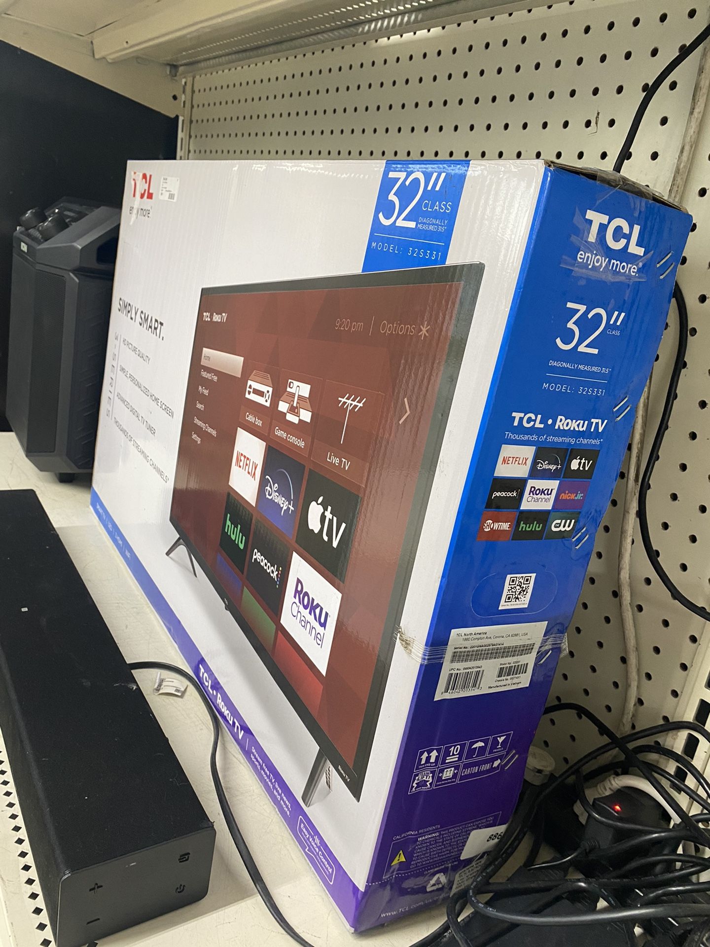 TCL 32S331 32” Roku Smart TV   Open Box / Like New 