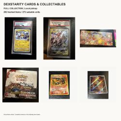 Pokemon Full Collection 272 Units Slabs Sealed Boxes Promos 145 Raw Cards