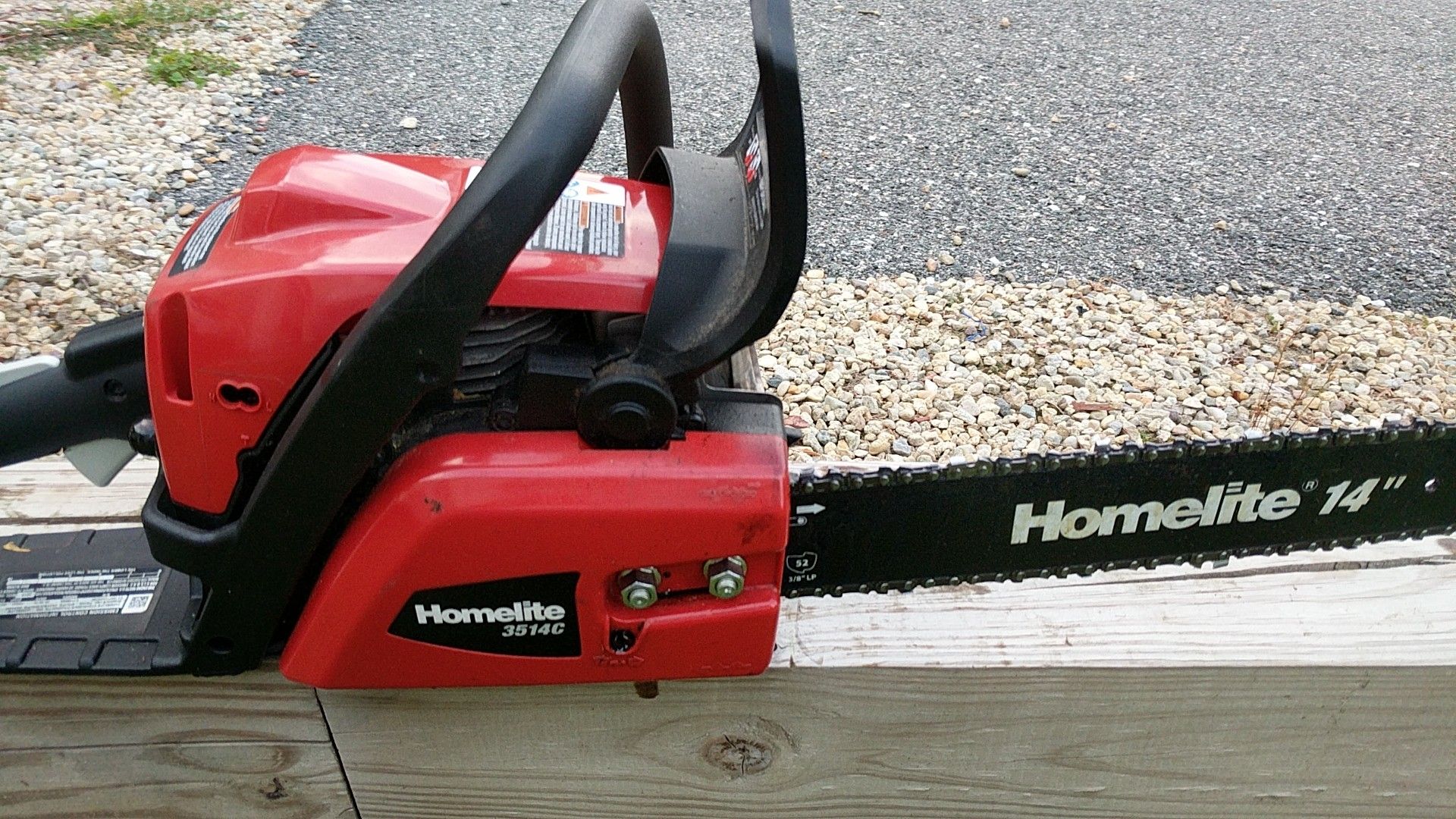 Homelite 14" gas chainsaw