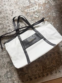 BADGLEY MISCHKA LEATHER WHITE BAG BOLSA