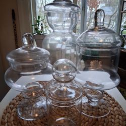 4 Apothecary Jars 