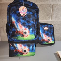 **read listing carefully** Kids 3 Piece Water Resistant Roller Bookbag Set