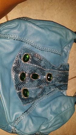 blue purse