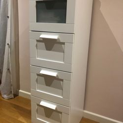 Moving Sale - IKEA White Brimnes Tall Skinny Chest Of Drawers Dresser for  Sale in Santa Clara, CA - OfferUp