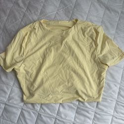 Yellow Cropped Shirt