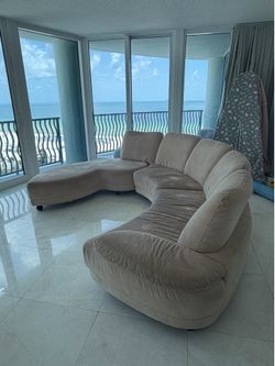 W.SCHILLIG Moonshadow sofa with swivel ottoman