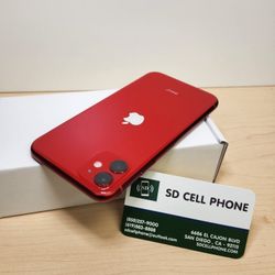 iPhone 11 64 GB Factory Unlocked Red Excellent Condition 