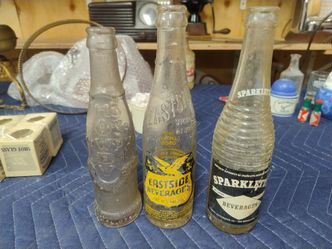Vintage Soda Bottles Eastside Sparkletts Lot of 3