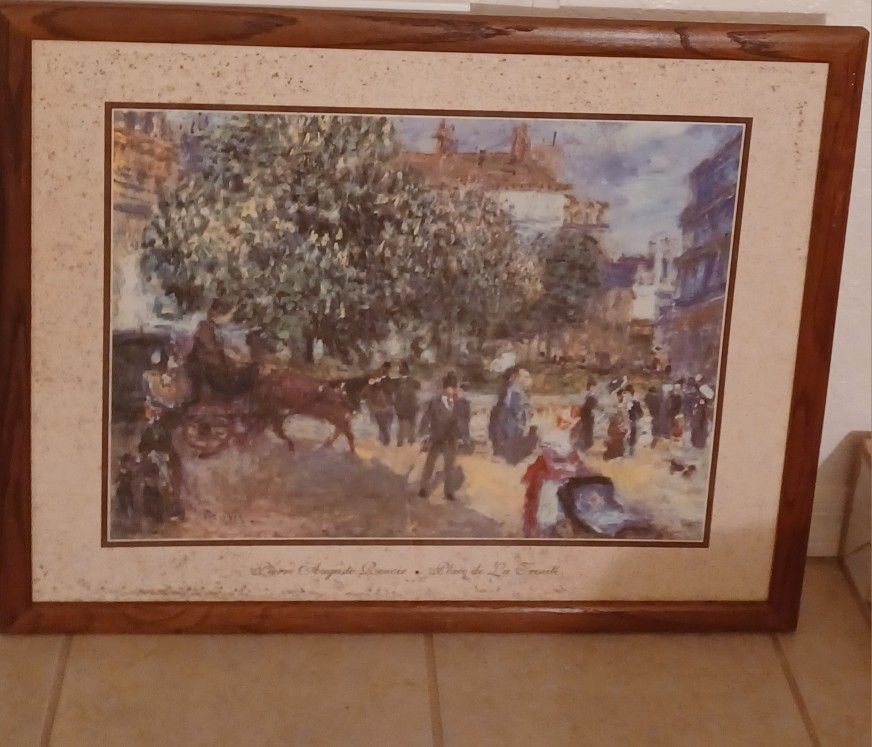 Pierre Auguste Renoir, Place De La Trinite, Wall Art Picture