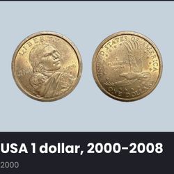 2000-P Sacagawea Gold Dollar Coin(3 Coins)