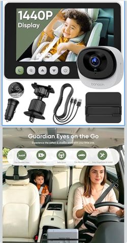 NIB 1440P Baby Car Camera Monitor